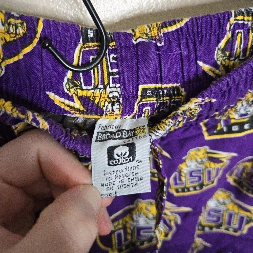 Broad Bay LSU Louisiana State University Cotton Mens Pajama Set